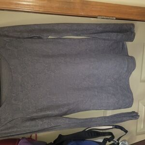 Express Gray Long Sleeve Tee